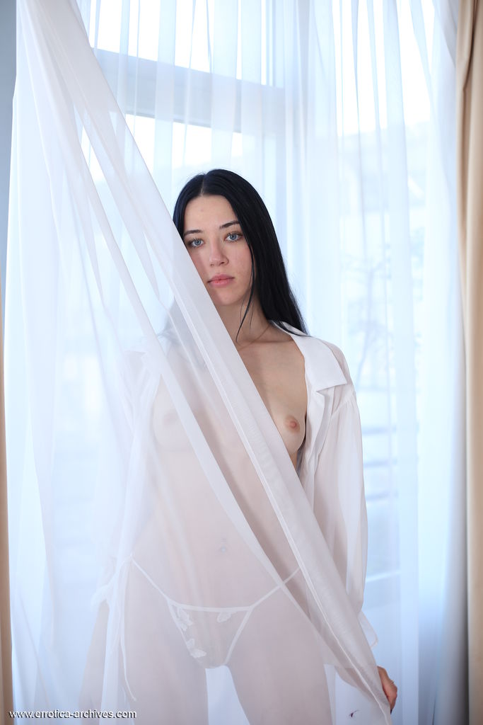 Juicy Gao Teases In Sheer Thongs While Performing A Sultry Striptease On The Bed - Picture 07