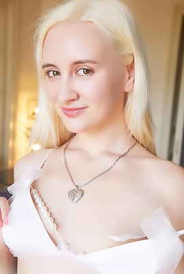 Daruma Rai Showcased In Frilly White Lingerie With A Naughty Secret