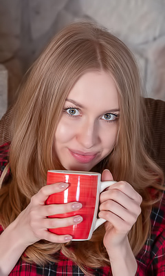 Lia Pink Offering An Enticing Rear View Of Her Luscious Booty In Lacy Panties