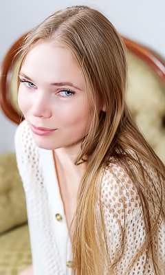 Luise Her Soft Outfit Slipping Open To Expose Her Perfect Breasts