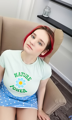 Dasha Fox imagines her skirt lifted, skirt discarded, on this bed, for him